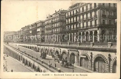 Alger Algerien Boulevard Carnot et les Rampes / Algier Algerien /