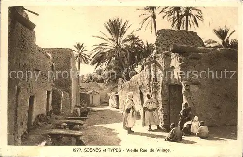 Algerien Scenes et Types Vieille Rue de Village Kat. Algerien