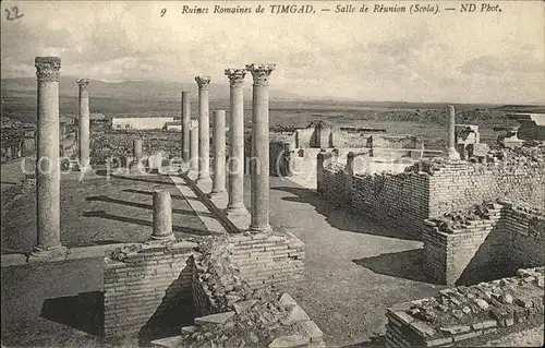 Timgad Ruines Romaines Salle de Reunion Kat. Algerien