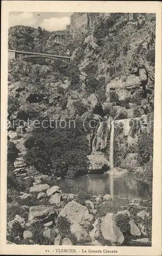 Tlemcen La Grande Cascade Pont Wasserfall Kat. Algerien