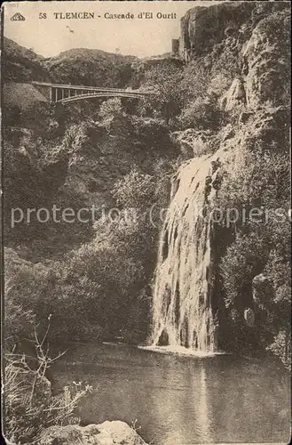 Tlemcen Cascade d El Ourit Wasserfall Kat. Algerien