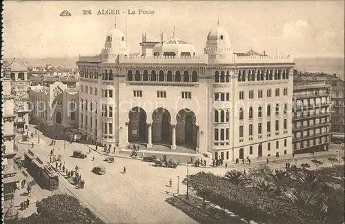 Alger Algerien La Poste tram / Algier Algerien /