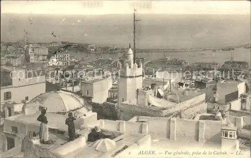 Alger Algerien Vue generale prise de la Casbah Port / Algier Algerien /