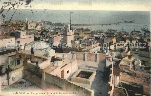 Alger Algerien Vue generale prise de la Casbah Port / Algier Algerien /