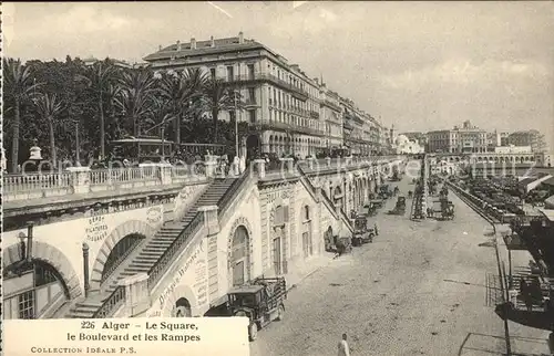 Alger Algerien Square Boulevard et les Rampes du Port / Algier Algerien /