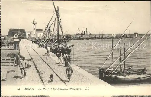 Bone Port et Bateaux Pecheurs Kat. Algerien