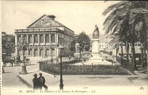 Bone Theatre et Statue de Bertagna Pferdedroschke Kat. Algerien