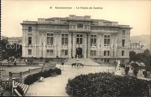 Constantine Palais de Justice Statue Kat. Algerien