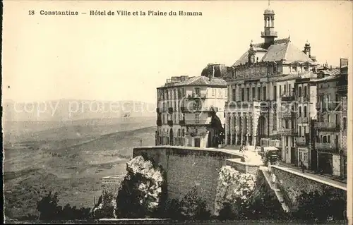 Constantine Hotel de Ville et la Plaine du Hamma Kat. Algerien