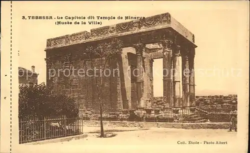 Tebessa Capitole du Temple de Minerve Musee de la Ville Kat. Algerien