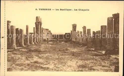 Tebessa Basilique et Chapelle Ruines Kat. Algerien