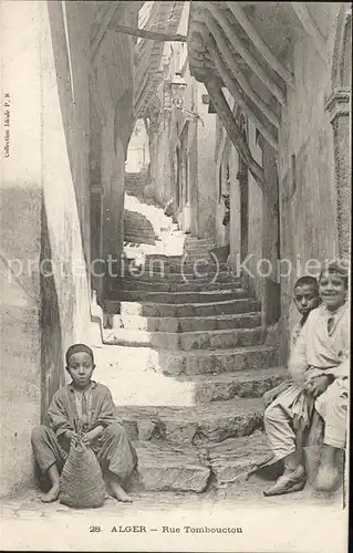 Alger Algerien Rue Tombouctou Enfants / Algier Algerien /