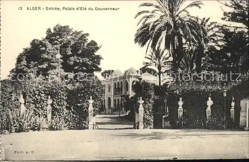 Alger Algerien Entree du Palais d'Ete du Gouverneur   / Algier Algerien /