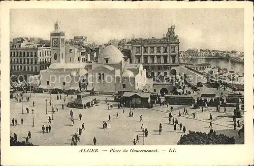 Alger Algerien Place du Gouvernement Statue du duc d'Orleans / Algier Algerien /