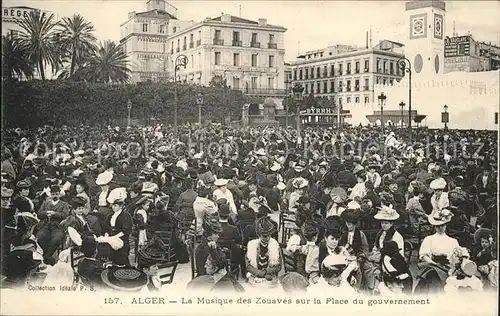 Alger Algerien Musique des Zouaves sur la Place du Gouvernement / Algier Algerien /
