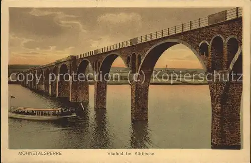 Moehnetalsperre Viadukt bei Koerbecke Kat. Sundern (Sauerland)