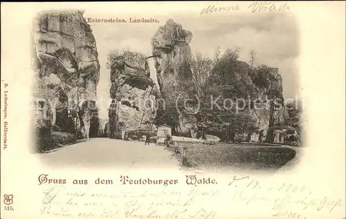 dg22393 Teutoburgerwald Externsteine Landseite Kategorie. Detmold Alte Ansichtskarten