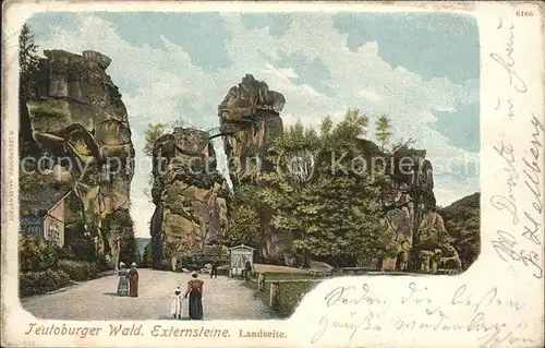 dg22759 Teutoburgerwald Externsteine Landseite Kategorie. Detmold Alte Ansichtskarten