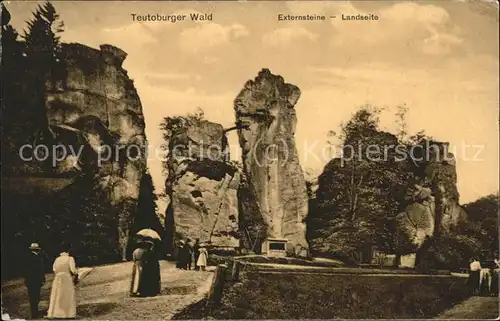 dg23129 Teutoburgerwald Externsteine Kategorie. Detmold Alte Ansichtskarten