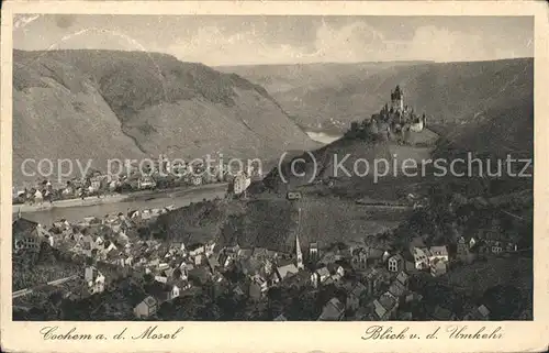 Cochem Mosel Mosel Burg Blick von Umkehr Kat. Cochem