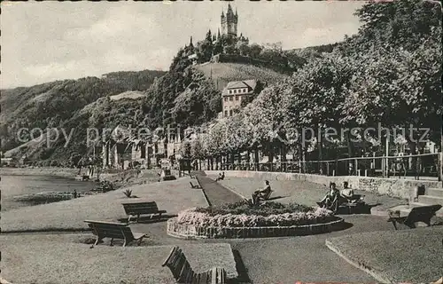 Cochem Mosel Moselpanorama mit Burg Kat. Cochem