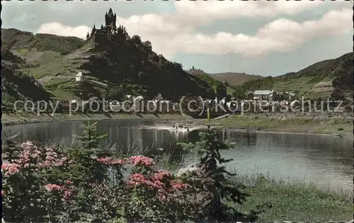 Cochem Mosel Moselpanorama mit Burg Kat. Cochem