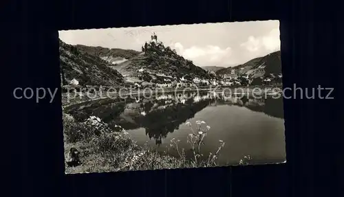 Cochem Mosel Moselpanorama mit Burg Kat. Cochem