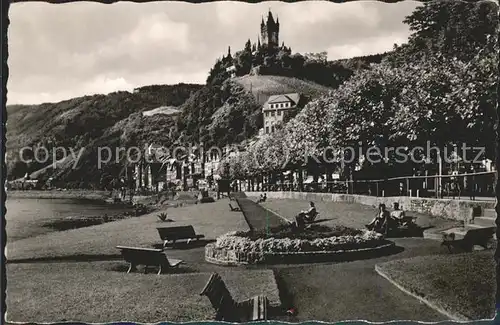 Cochem Mosel Moselpanorama mit Burg Kat. Cochem