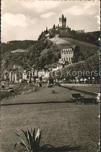 Cochem Mosel Moselpanorama mit Burg Kat. Cochem