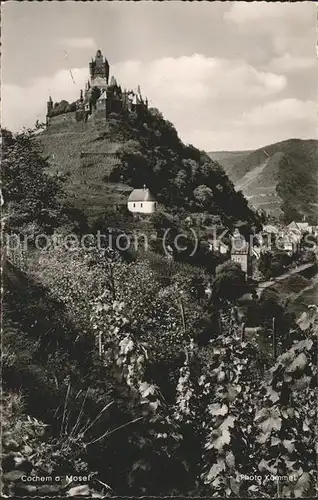 Cochem Mosel Panorama mit Burg Kat. Cochem