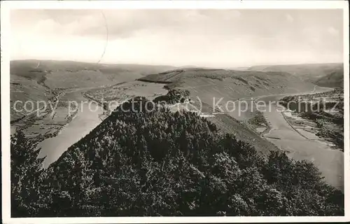 Marienburg Mosel Fliegeraufnahme Moselpanorama Kat. Puenderich