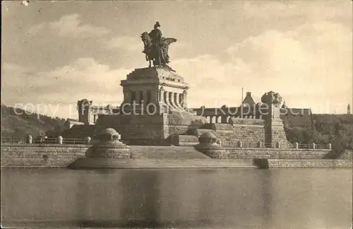 Coblenz Koblenz Kaiser Wilhelm Denkmal Deutsches Eck Kat. Koblenz Rhein