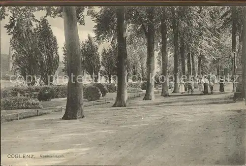 Coblenz Koblenz Partie in den Rheinanlagen Kat. Koblenz Rhein