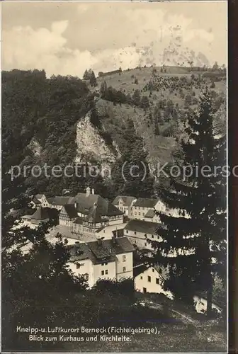 Bad Berneck Blick zum Kurhaus u.Kirchleite Kat. Bad Berneck Fichtelgebirge