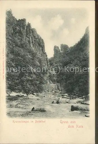 Bodetal Harz Kronentempel Kat. Treseburg