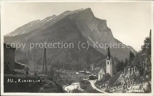 Kanisfluh Panorama mit Kirche / Mellau /Bludenz-Bregenzer Wald