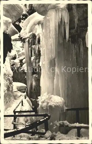 Breitachklamm Zu Eis gefroren Kat. Oberstdorf