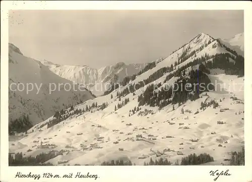 Hirschegg Kleinwalsertal Vorarlberg Heuberg Kat. Mittelberg