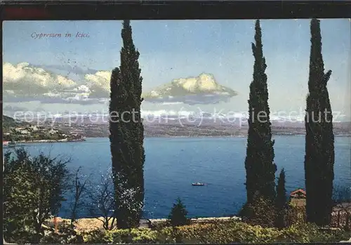 Icici Abbazia Panorama mit Meer Kat. Opatija Riviera