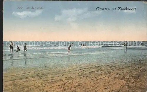 Zandvoort Am Strand baden Kat. Niederlande