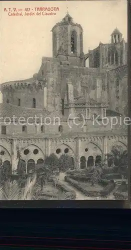 Tarragona Catedral Jardin de Claustro Kat. Costa Dorada Spanien