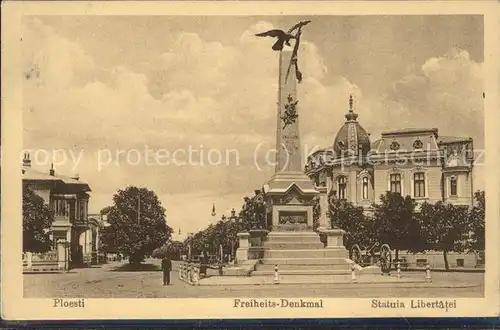 Ploesti Freiheits Denkmal Statuia Liebertatei Kat. Rumaenien