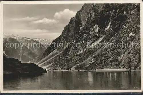 Gudvangen Norwegen Im Naerofjord Kat. Norwegen