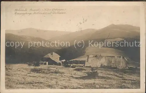 Riesengebirge Hofbauden mit Wolfkamm Kat. Tschechische Republik