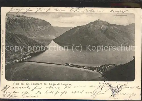 Lago di Lugano Vista dal M Salvatore Kat. Italien