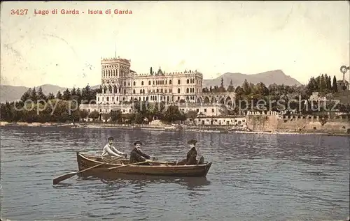 Lago di Garda Isola di Garda See Hotel Ruderboot Kat. Italien