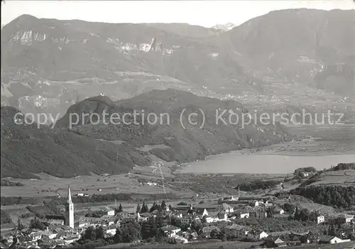 Caldaro Kaltern Fliegeraufnahme Kat. Kaltern am See Suedtirol