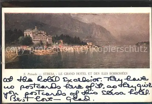 Stresa Lago Maggiore Le Grand Hotel et des Iles Borromees