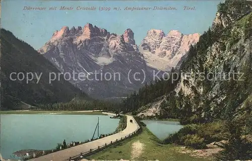 Duerrensee Monte Cristalle Dolomiten  Kat. Italien