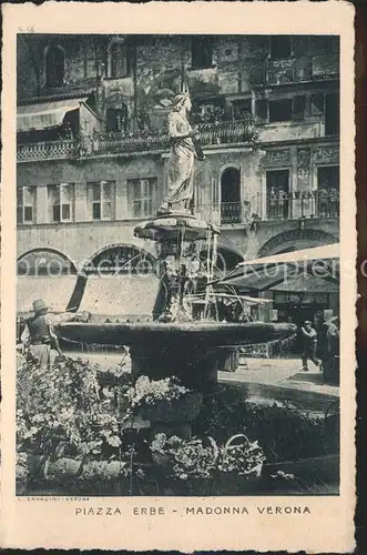 Verona Italia Piazza Erbe Madonna Kat. 